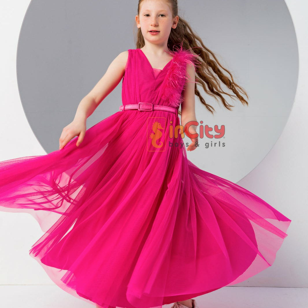 Fuchsia Flare Dress
