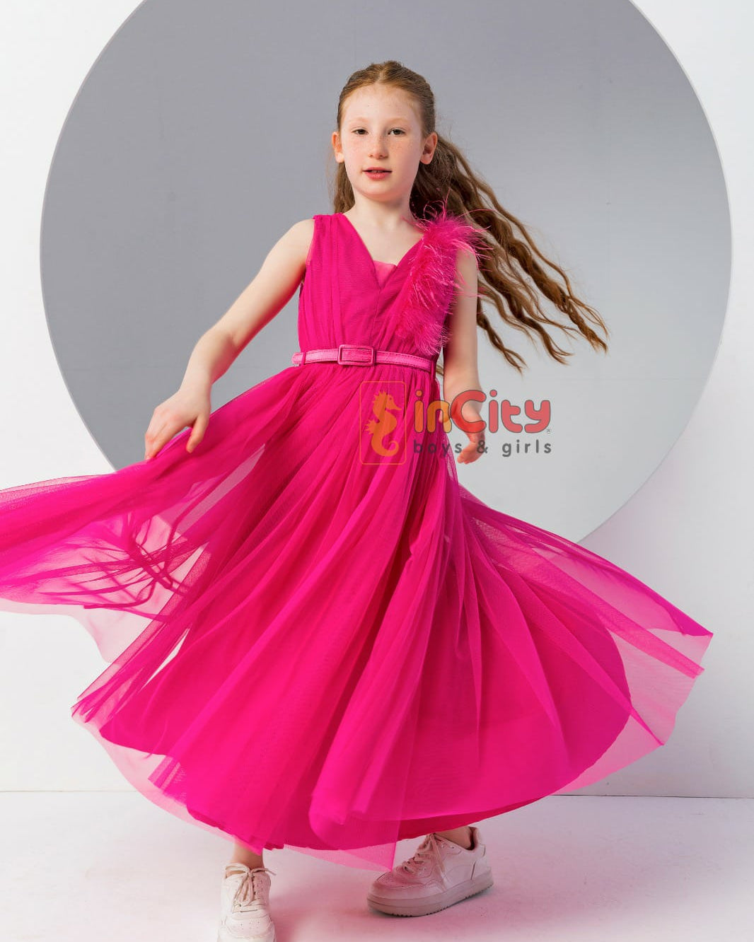 Fuchsia Flare Dress