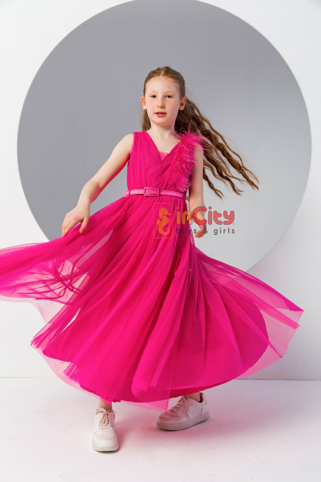 Fuchsia Flare Dress