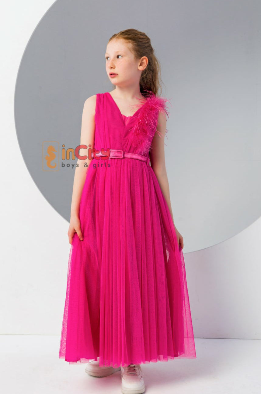 Fuchsia Flare Dress